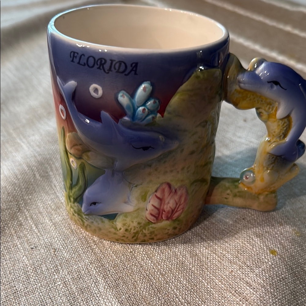 Florida Dolphin Themed Mug